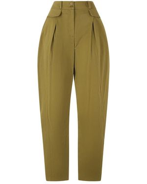 Alberta Ferretti Cropped Trousers - Verde