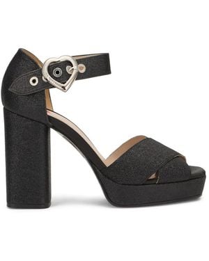 Moschino High Heel Sandals - Black