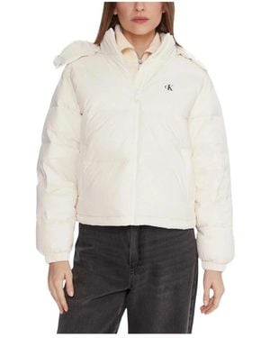 Calvin Klein Winter Jackets - White