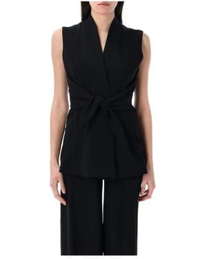 Rick Owens Sleeveless Tops - Black