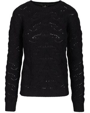 Etro Round-Neck Knitwear - Negro