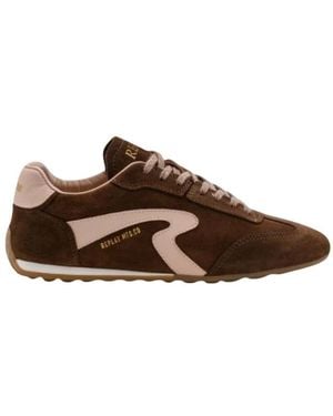 Replay Schoenen ,Bruin ,Leer Backward W Sneaker