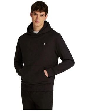 Calvin Klein Hoodie Met Print Op De Achterkant - Zwart