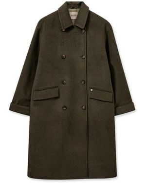 Mos Mosh Double-Breasted Coats - Green