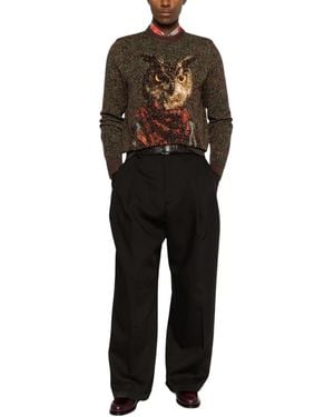 Etro Rundhals-Strickpullover - Schwarz