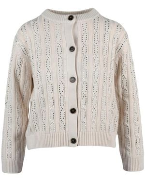 Marella Cardigan Girocollo - Grijs