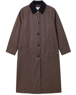 Alysi Single-Breasted Coats - Marron