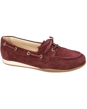 Nero Giardini Schoenen ,Rood ,Leer Velours Moccasin