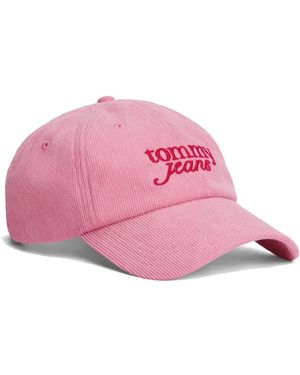 Tommy Hilfiger Script Cap Aus Cordstoff - Pink