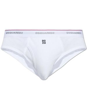 DSquared² Ribgebreide Slips - Wit