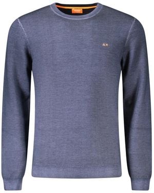 Sun 68 Maglia Rundhals-Pullover - Blau