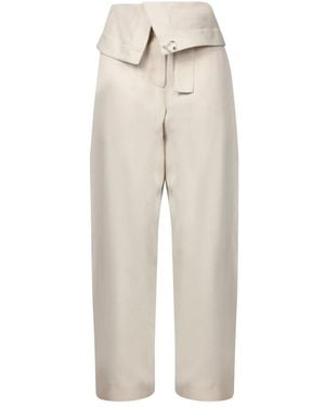 JW Anderson Straight Trousers - Natural