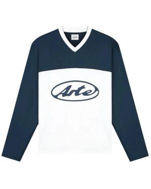 Arte' Long Sleeve T-Shirts - Blue