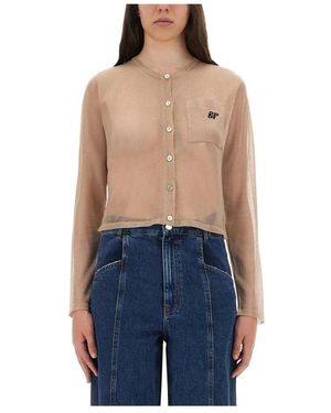 Baum und Pferdgarten Truien & Vesten ,Sheer Knit Cardigan - Blauw