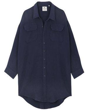 Denimist Utility Hemdblusenkleid - Blau