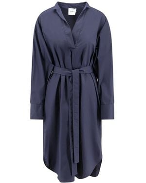 Nude Shirt Dresses - Bleu