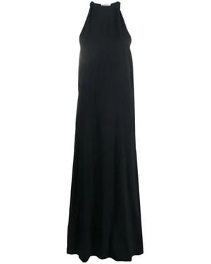 Gauchère Ärmelloses Maxikleid Mit Drapierungsdetails - Schwarz