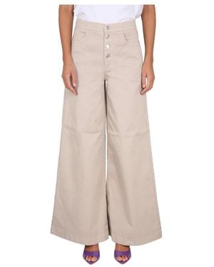 Department 5 Wide Trousers - Natural