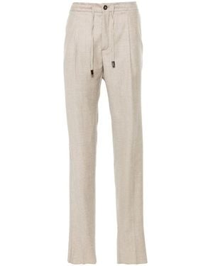 Incotex Straight Trousers - Natural