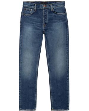 Nudie Jeans Straight Fit Jeans - Blue