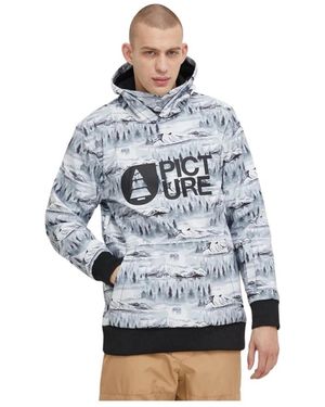 Picture Hoodies & Sweatvesten ,Veelkleurig ,Polyester Parker Print Jacket - Blauw