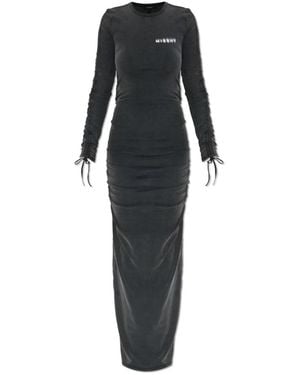 MISBHV Jurk Met Logo - Zwart