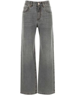 Brunello Cucinelli Wide Jeans - Grey