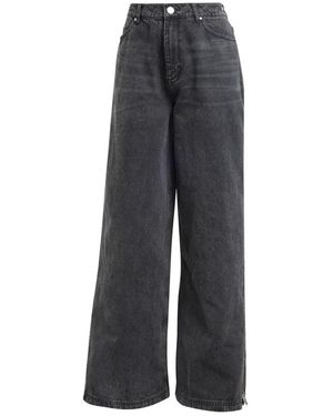 adidas Fitness ,Zwart ,Denim Seizoen 3 Rits Gewassen Denim Zwart - Grijs
