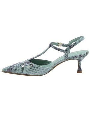 Sergio Levantesi Schoenen ,Blauw ,Leer Edvige Slingback