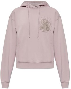 DIESEL Hoodies & Sweatvesten ,Paars ,Katoen F-Phoeny Sweatshirt
