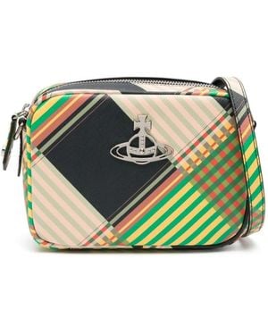 Vivienne Westwood Vivienne Westwood Tartan Shoulder Bag - Green