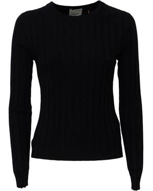 Allude Round-Neck Knitwear - Noir