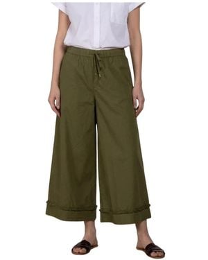 Mason's Wide Trousers - Green