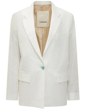 A PAPER KID Blazers - Blanco