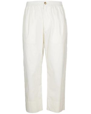Amaranto Cropped Trousers - Blanco
