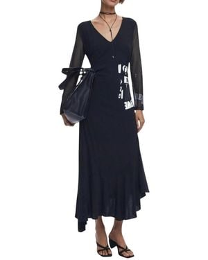 Desigual Midi Dresses - Blauw