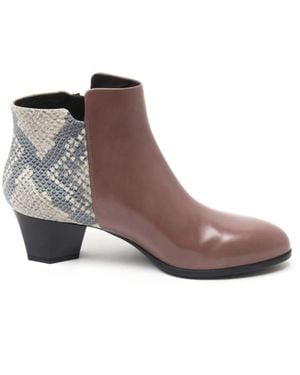 Hogan Heeled Boots - Brown