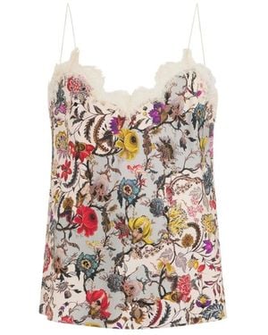 Roberto Cavalli Tops ,Veelkleurig ,Lace Floral Blouse - Meerkleurig