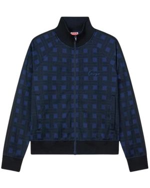 KENZO Hoodies & Sweatvesten ,Blauw ,Zip-Through