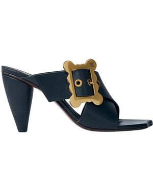Vivienne Westwood Leder gürtel mules absätze - Blau