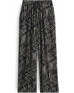 Opus Marou Palm Leaves Broek - Zwart