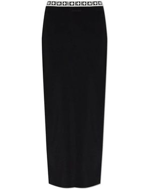 Versace Rock Mit Schlitz Hinten - Schwarz