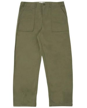 Universal Works Straight Trousers - Green