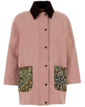 Valentino Garavani Single-Breasted Coats - Pink