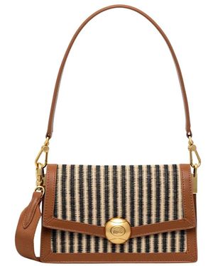 Lacoste Summer Pack Raffia Schultertasche - Braun