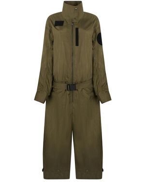 DIESEL Jumpsuits & Playsuits ,Groen ,Nylon Technische Stoffen Jumpsuit