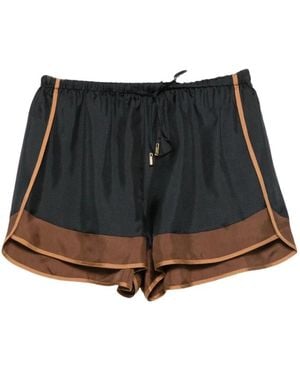 FRAME Korte Broeken ,Zwart ,Short Shorts