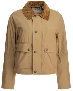 Burberry Botton Jacket - Natural