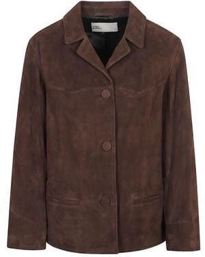 Tory Burch Leather Jackets - Marrón
