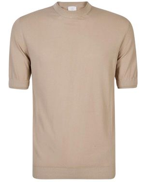 Eleventy Round-Neck Knitwear - Natural